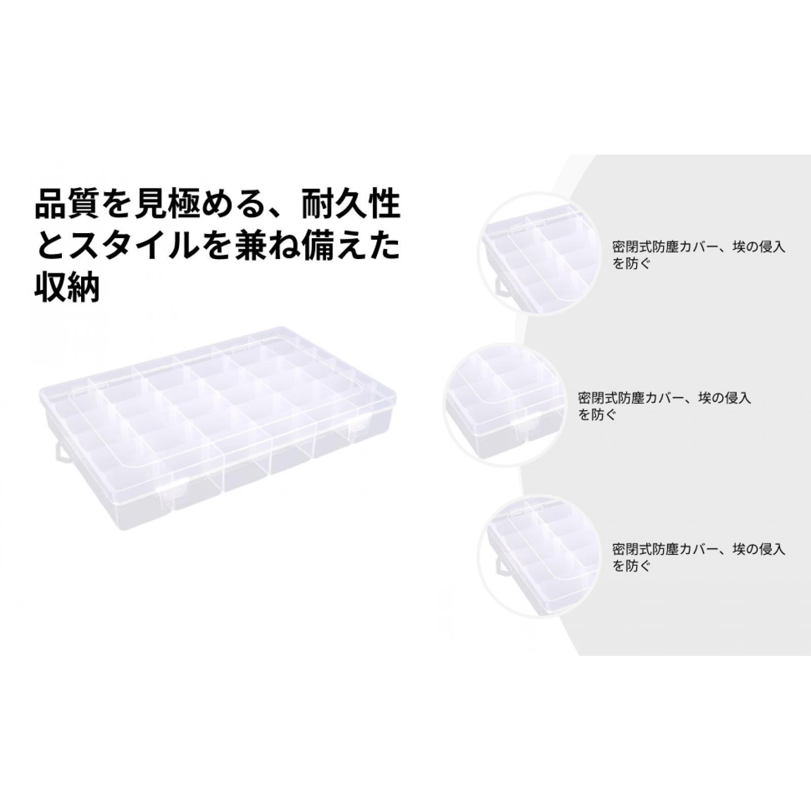 Craft Embellishment Storage - กล่องเก็บด้ายปัก กล่องพลาสติกแบ่งช่องสำหรับงานเย็บปักถักร้อย งานฝีมือ ลูกปัด เครื่องประดับ งานถัก