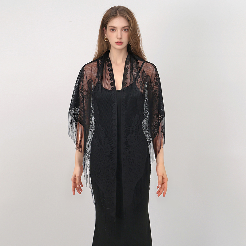 ผ้าคลุมไหล่ลูกไม้ปักลายดอกไม้  - Embroidery Embellishments บทวิจารณ์และราคา