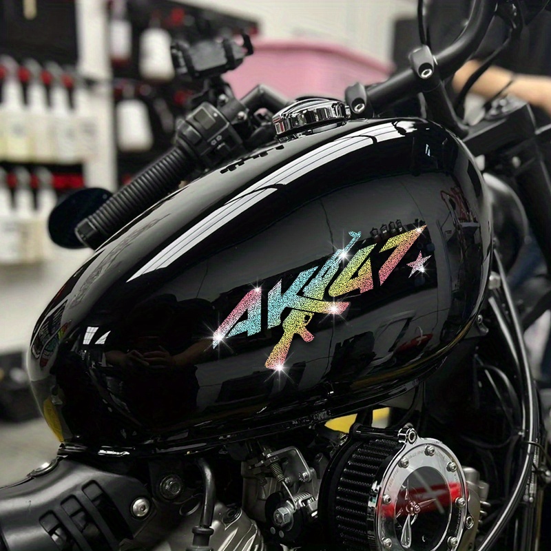 สติ๊กเกอร์มอเตอร์ไซค์ลายเพชรเท - Glitter Vinyl Roll บทวิจารณ์และราคา