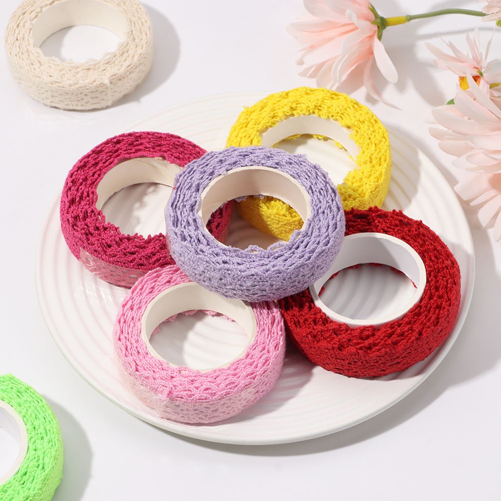 เทปลูกไม้2หลา/ชิ้นสติกเกอร์เคร - Lace Ribbon Trim บทวิจารณ์และราคา
