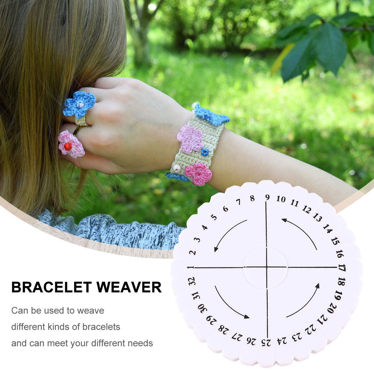 ชุดอุปกรณ์ถักสร้อยข้อมือแบบกลม - Embroidery Craft บทวิจารณ์และราคา