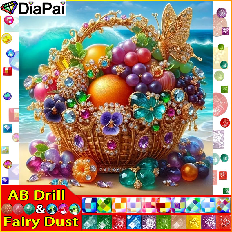 DiaPai Fairy ฝุ่น AB 5D DIY เพ - Craft Embellishment Storage บทวิจารณ์และราคา