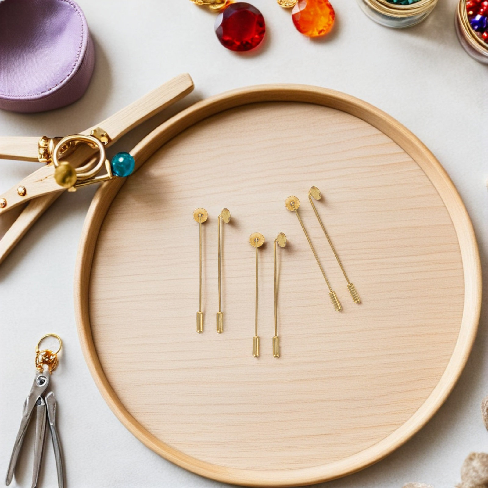 แผ่นโลหะเปล่าสำหรับทำเข็มกลัดท - Embroidery Craft บทวิจารณ์และราคา