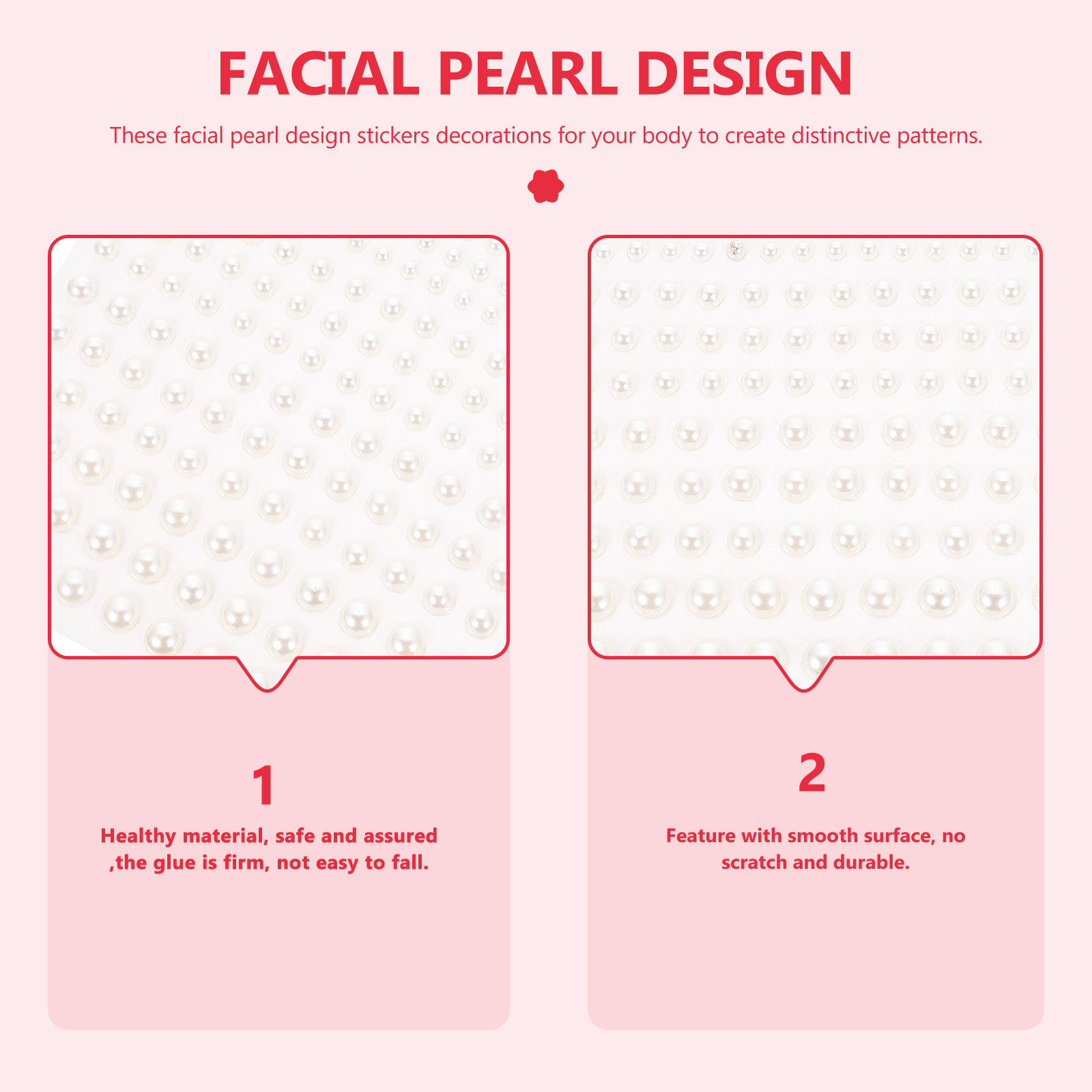 5 ชิ้น สติกเกอร์ไข่มุกติดหน้า  - Embellish Craft บทวิจารณ์และราคา