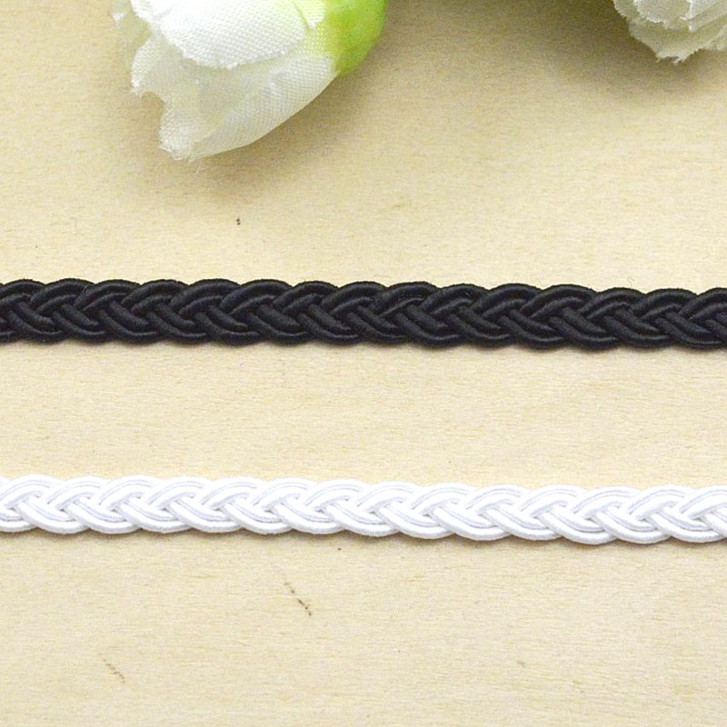 สายถักสีขาวดำแบบทอ ความยาว 5 เ - Cord Trim Twisted บทวิจารณ์และราคา