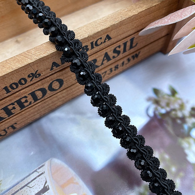 90 ซม.ลูกปัดลูกไม้ Trim เทปถัก - Lace Ribbon Trim บทวิจารณ์และราคา